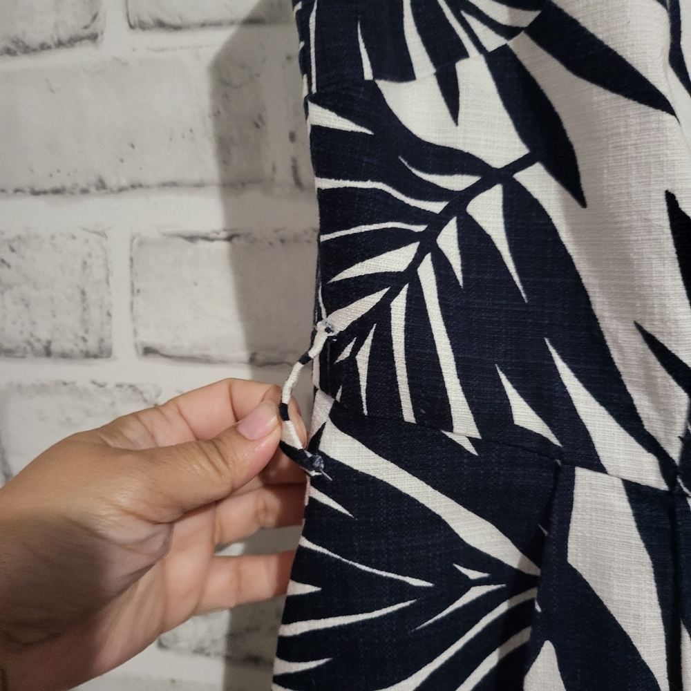 Hobbs London Clarence Midi Dress Palm Print size 10 - Picture 9 of 10